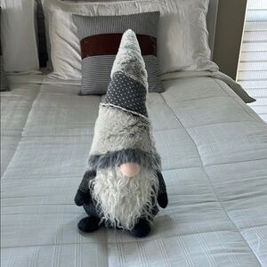 Gray and White Gnome Plush